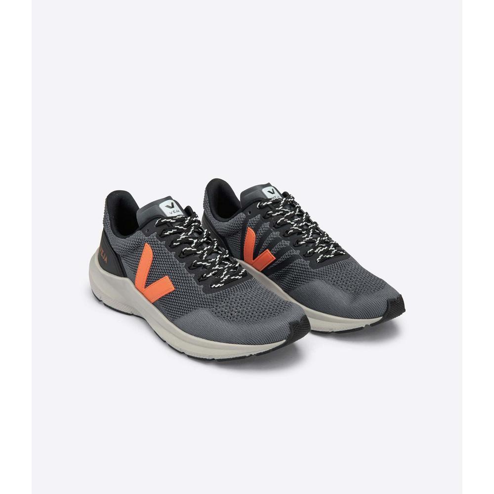 Men's Veja MARLIN LT V KNIT Running Shoes Orange/Black | ZA 148XYU